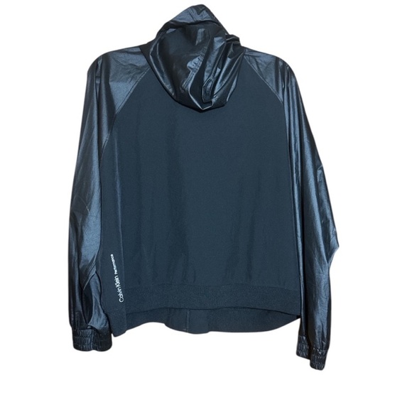 Calvin Klein performance zip up hooded light jacket size large windbreaker - Picture 2 of 5